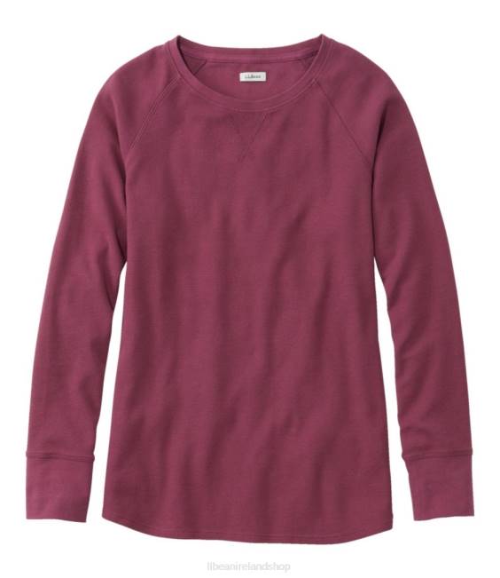 L.L.Bean Unshrinkable Mini-Waffle Tee Women J46J4929 Clothing Barley