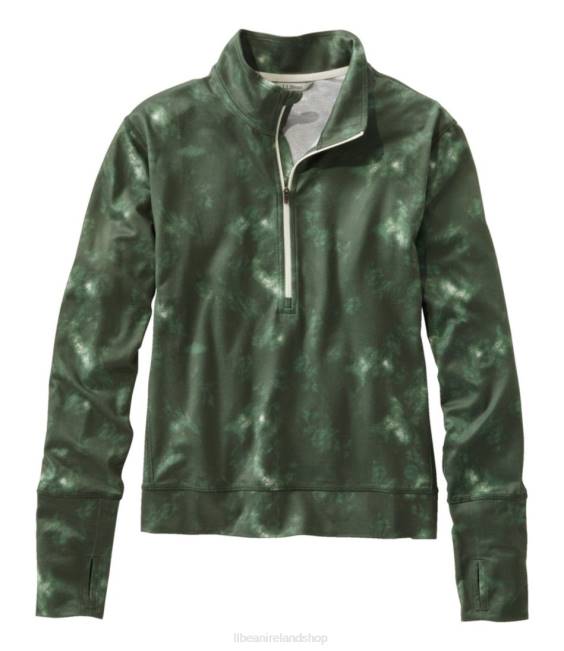 L.L.Bean VentureSoft Pullover Women J46J593 Clothing Sea Green Camo