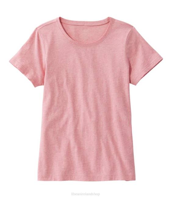 L.L.Bean Washed Cotton Tee Women J46J4796 Clothing Rose Wash Heather