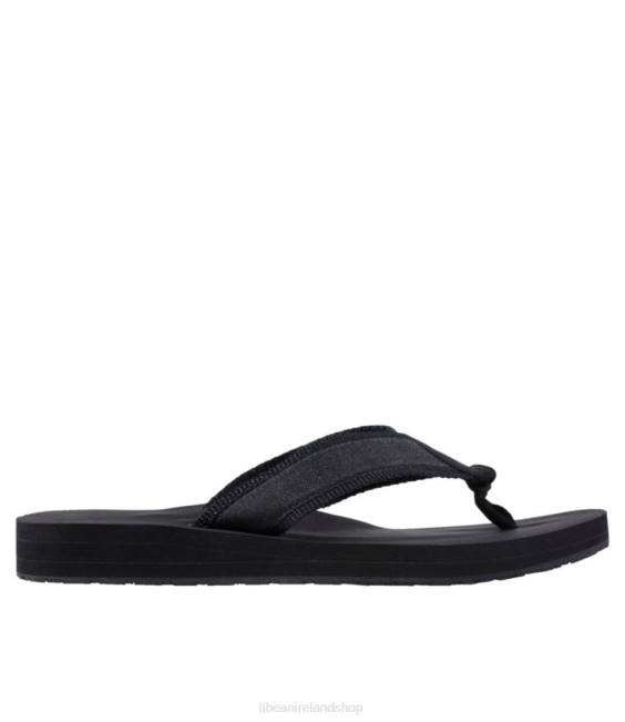 L.L.Bean Maine Isle Flip-Flops Women J46J1071 Footwear Black