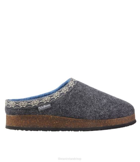 L.L.Bean Wool Slipper Clogs Women J46J3737 Footwear Shale Gray