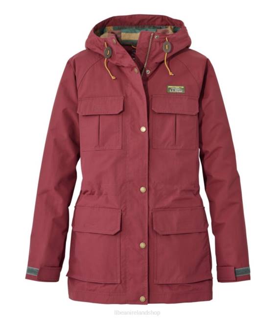 L.L.Bean Mountain Classic Water-Resistant Jacket Women J46J3594 Outerwear Burgundy