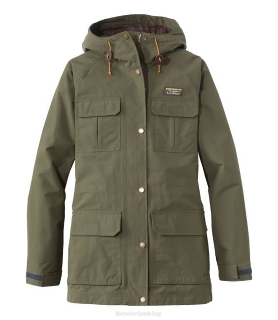 L.L.Bean Mountain Classic Water-Resistant Jacket Women J46J6025 Outerwear Kelp Green