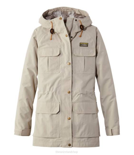 L.L.Bean Mountain Classic Water-Resistant Jacket Women J46J6659 Outerwear Gray Birch