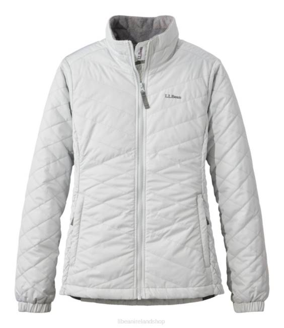 L.L.Bean Fleece-Lined Primaloft Jacket Women J46J7051 Outerwear Silver Moon