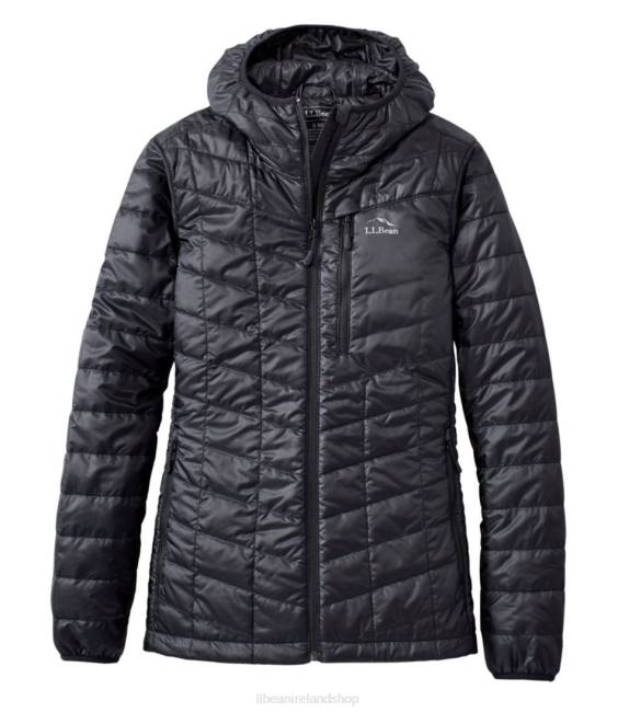 L.L.Bean PrimaLoft Packaway Hooded Jacket Women J46J6022 Outerwear Black