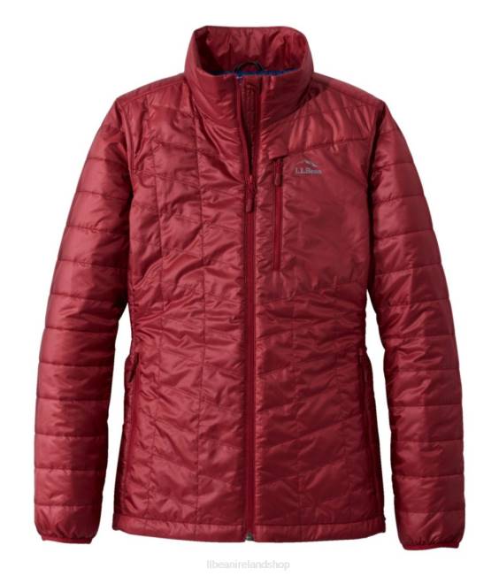L.L.Bean PrimaLoft Packaway Jacket Women J46J3595 Outerwear Mountain Red