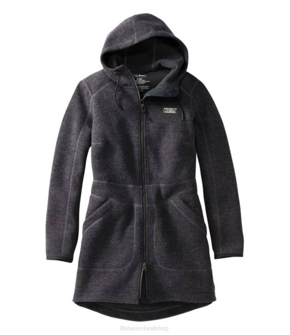 L.L.Bean WoolTek Coat Women J46J3622 Outerwear Charcoal Heather