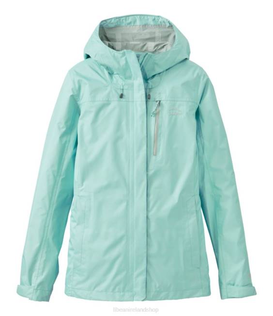 L.L.Bean Trail Model Rain Jacket Women J46J6020 Outerwear Cool Sea Blue