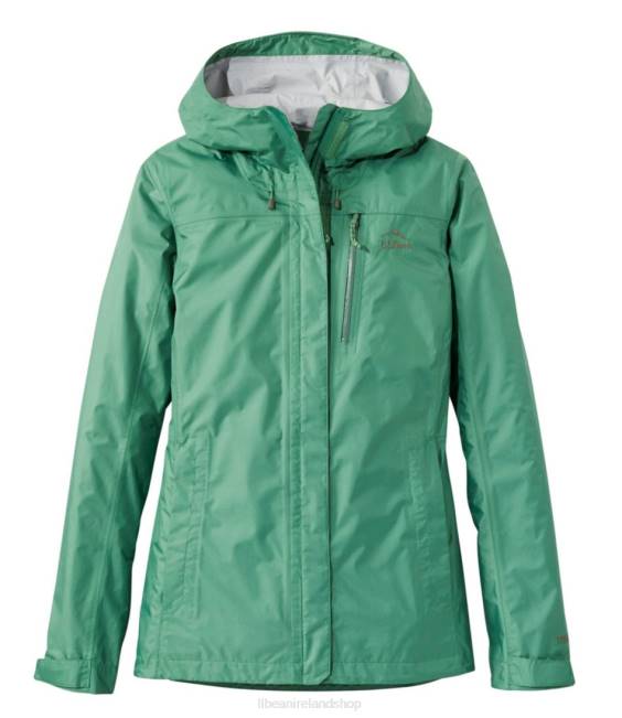 L.L.Bean Trail Model Rain Jacket Women J46J6654 Outerwear Clover