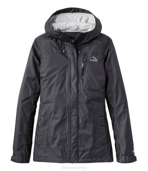 L.L.Bean Trail Model Rain Jacket Women J46J7041 Outerwear Black