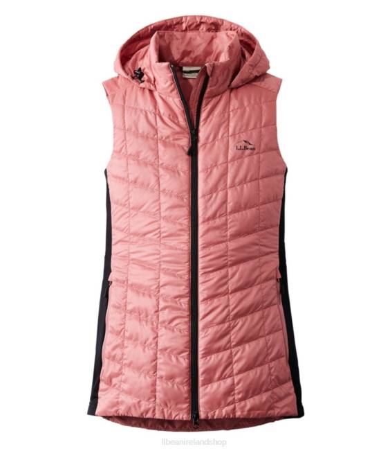 L.L.Bean PrimaLoft Packaway Long Vest Women J46J5088 Outerwear Rose Wash