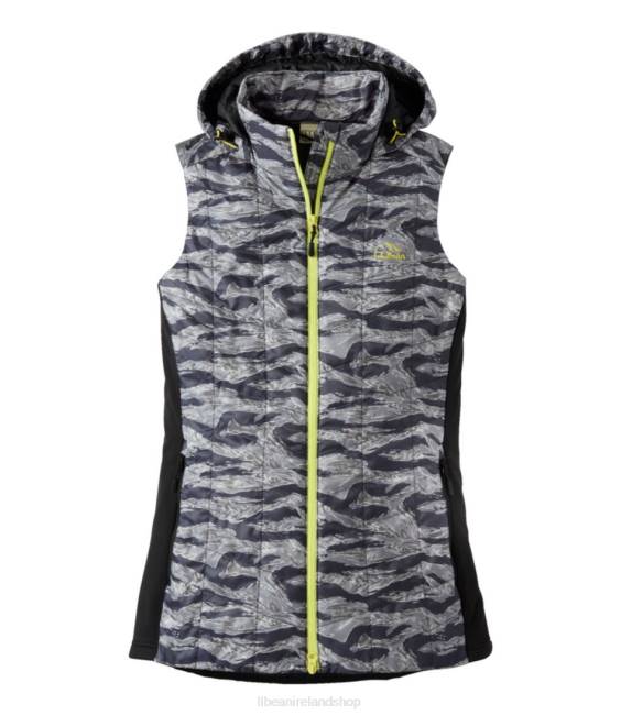L.L.Bean PrimaLoft Packaway Long Vest Women J46J901 Outerwear Carbon Camo