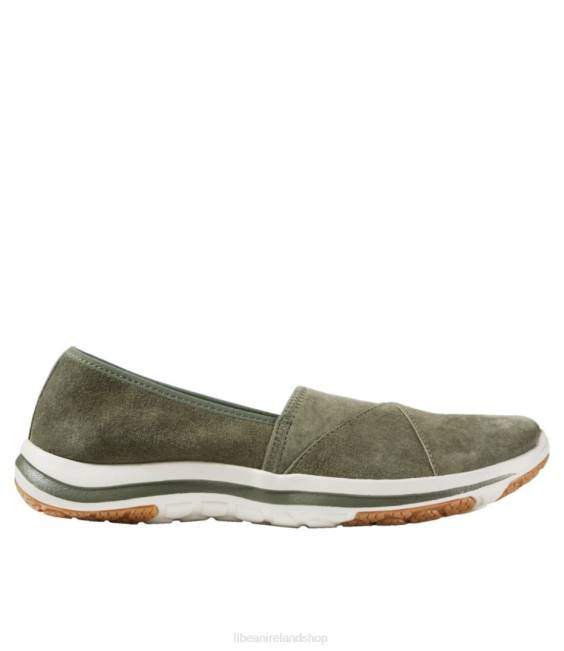 L.L.Bean Back Cove Stretch Slip-Ons Women J46J5158 Footwear Loden