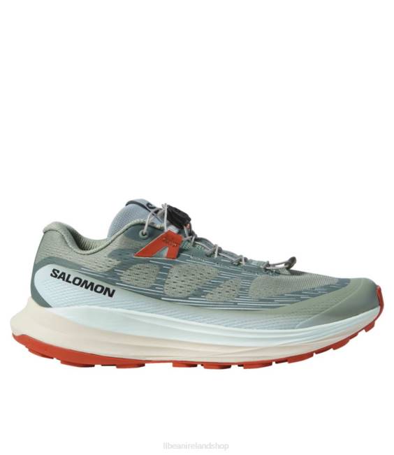 L.L.Bean Salomon Ultra Glide 2 Trail Running Shoes Women J46J1157 Footwear Lily Pad/Bleached Aqua/Hot Sauce