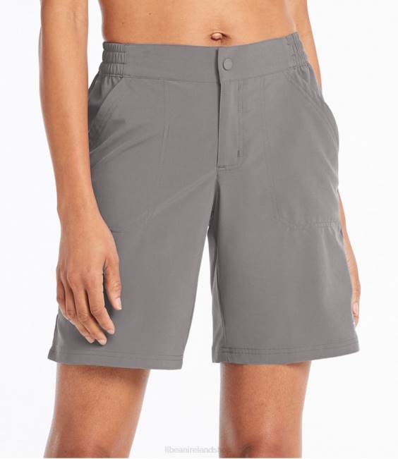 L.L.Bean Stretch UPF Shorts Women J46J6938 Clothing Platinum