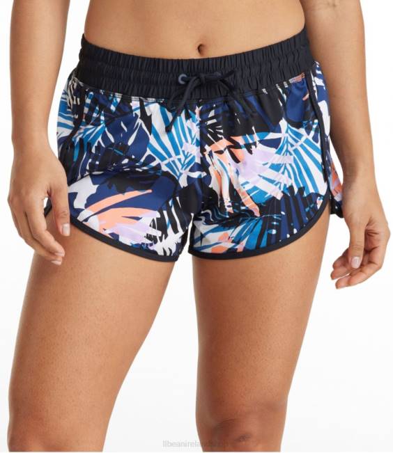 L.L.Bean UPF 50+ Knit Shorts Women J46J486 Clothing Multi Palms