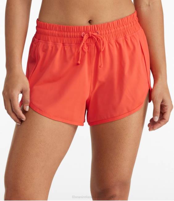 L.L.Bean UPF 50+ Knit Shorts Women J46J5845 Clothing Hot Coral