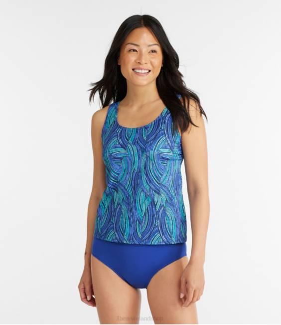 L.L.Bean BeanSport Swimwear Women J46J66 Clothing Cobalt Wave
